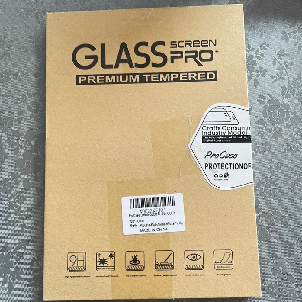 Nintendo Switch ProCase OLED Screen Protector, Tempered Glass Screen Protector - Picture 2 of 5